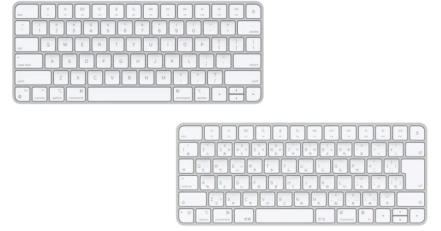 Mac用キーボードの日本語配列とJIS配列の違いのサムネイル