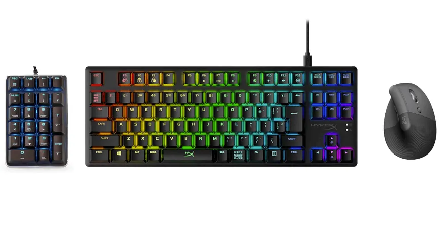 左手テンキーを使ってフルサイズキーボードの弱点を克服する方法のサムネイル