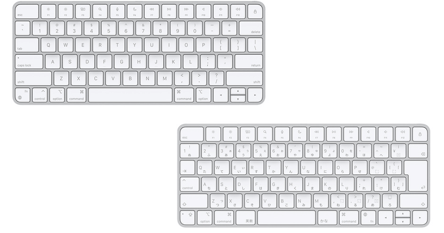 Mac用キーボードの日本語配列とJIS配列の違いのサムネイル